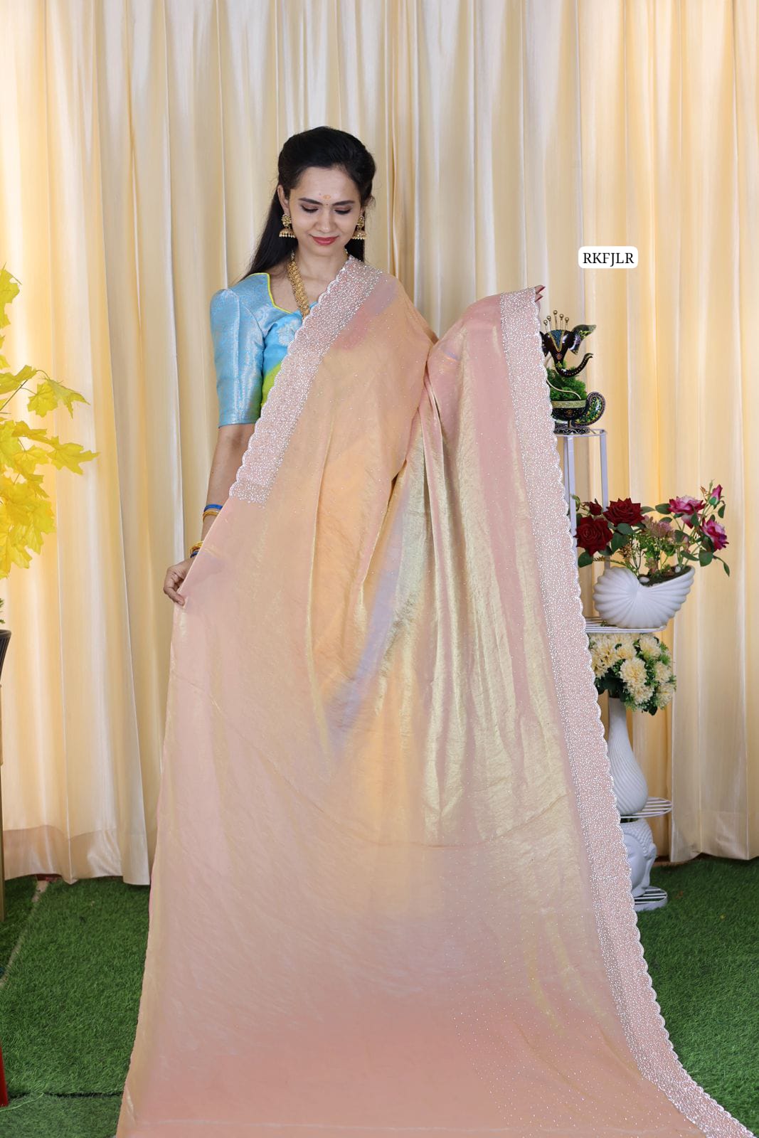 Space silk. with jarkhan work Aadi offer 🥳