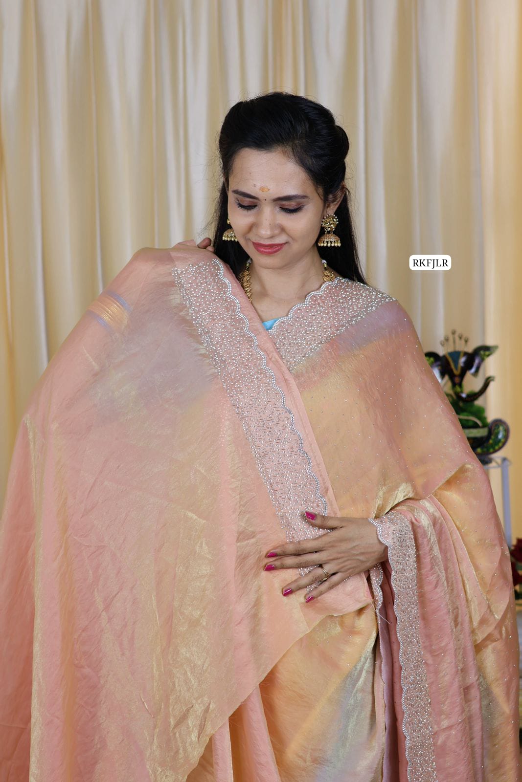 Space silk. with jarkhan work Aadi offer 🥳
