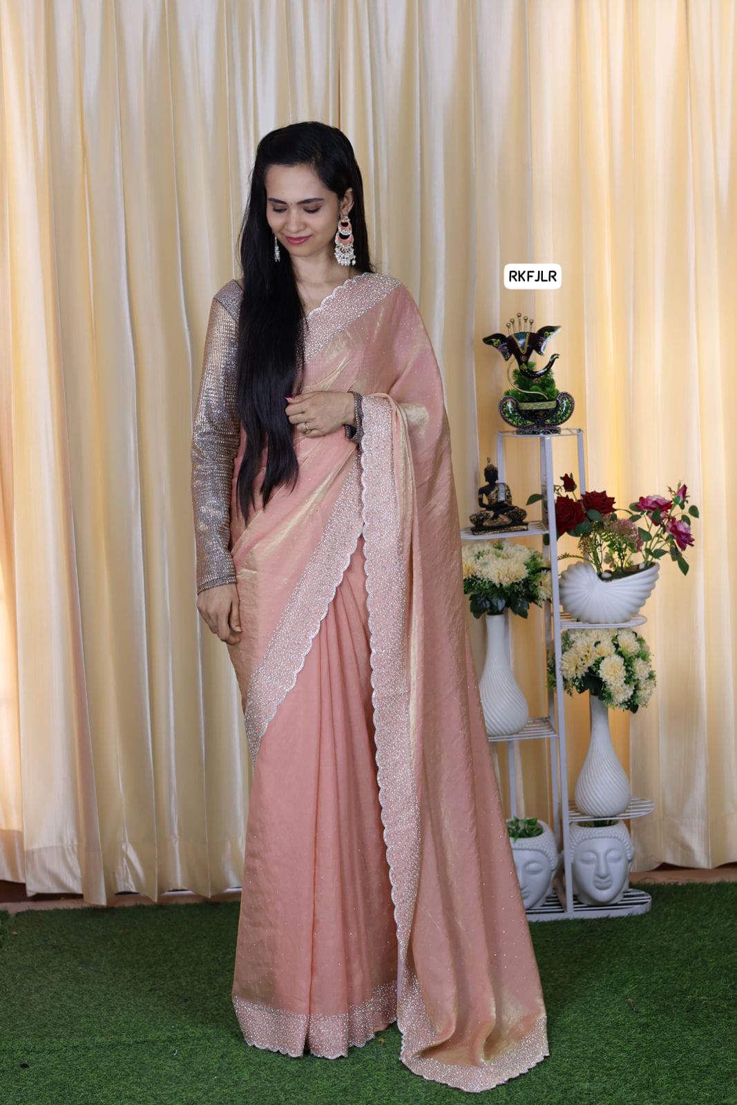 Space silk. with jarkhan work Aadi offer 🥳