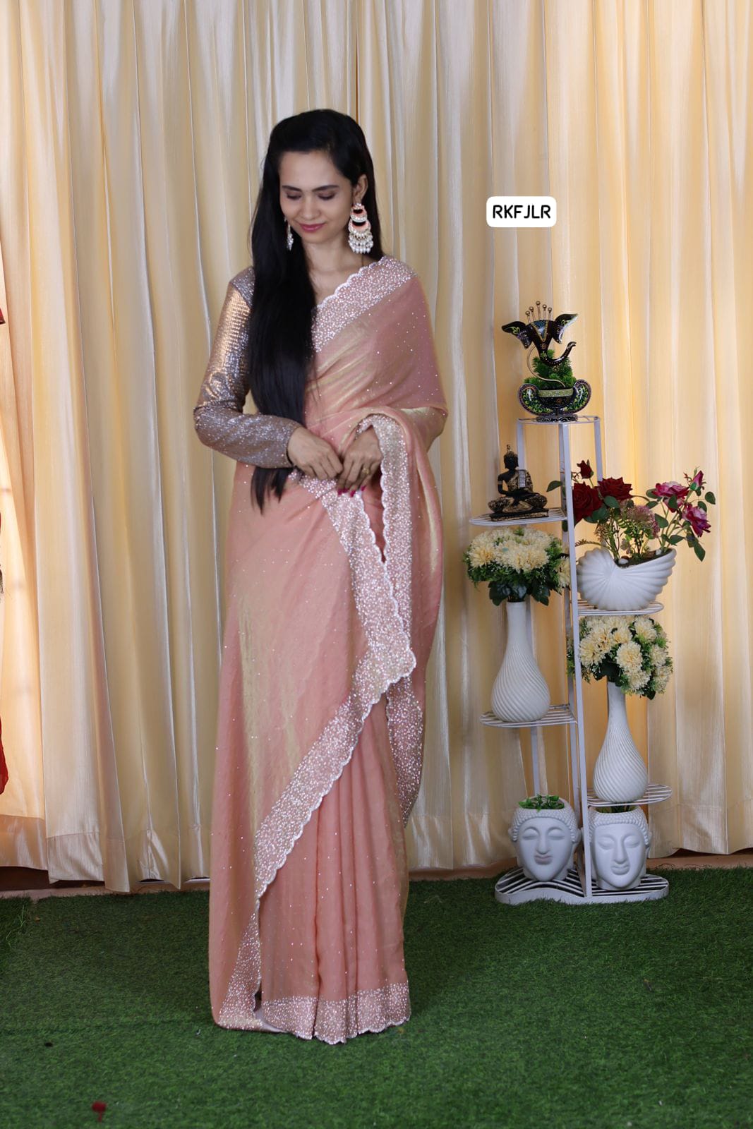 Space silk. with jarkhan work Aadi offer 🥳