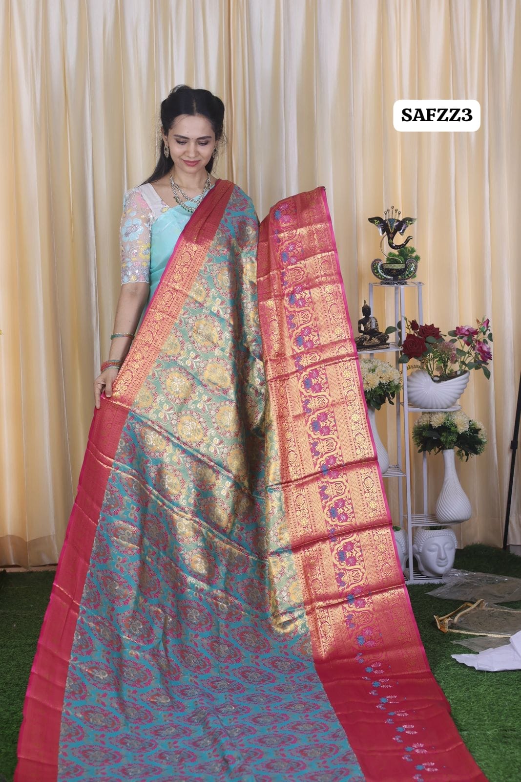 Kanchi inspired .semi silk sareeš„³ā