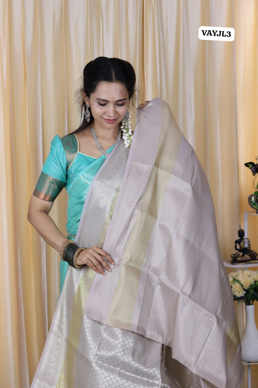 Bridal katan semi soft tissue saree 🥳