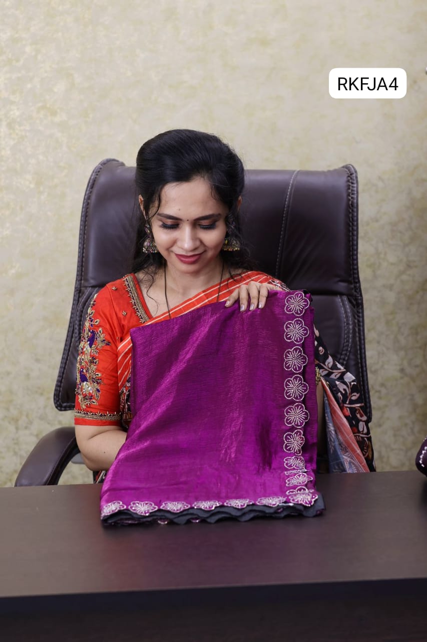 Premium quality soft texture crushed space silk🥳