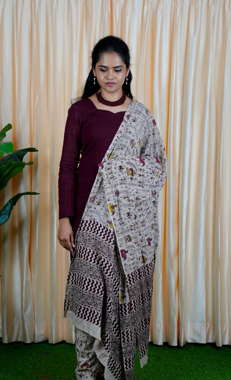 Unstiched Cotton salwar set. Prebook 25 days🥰😎(Top 2.5 Mtr,Bottom 2 Mtr)