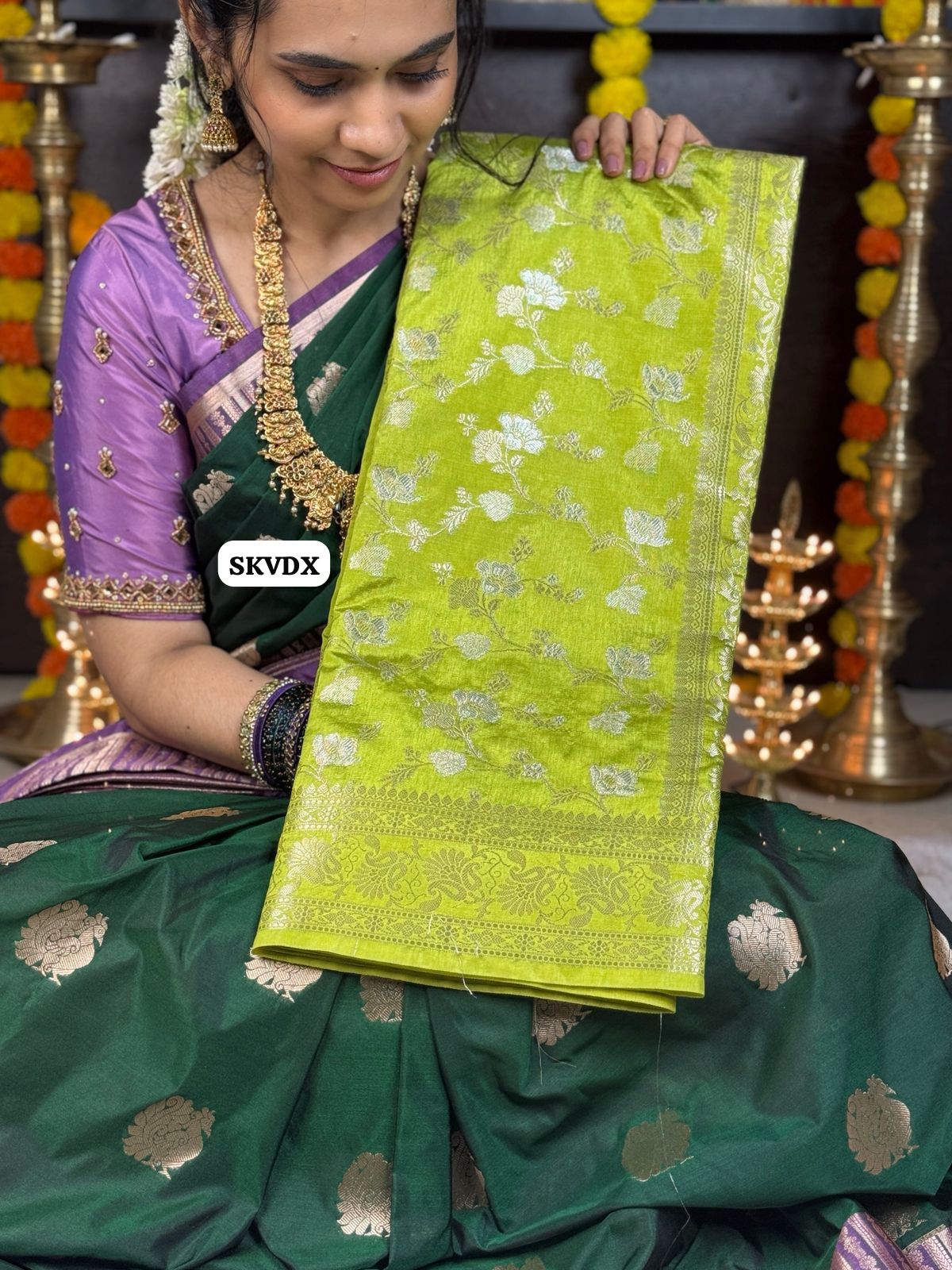 Banarasi semi soft silk saree 😍🥳