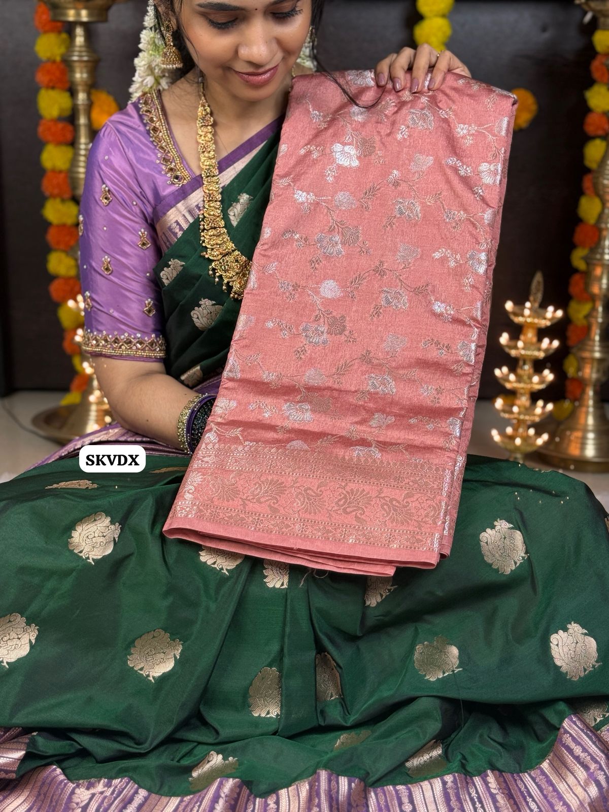 Banarasi semi soft silk saree 🥳