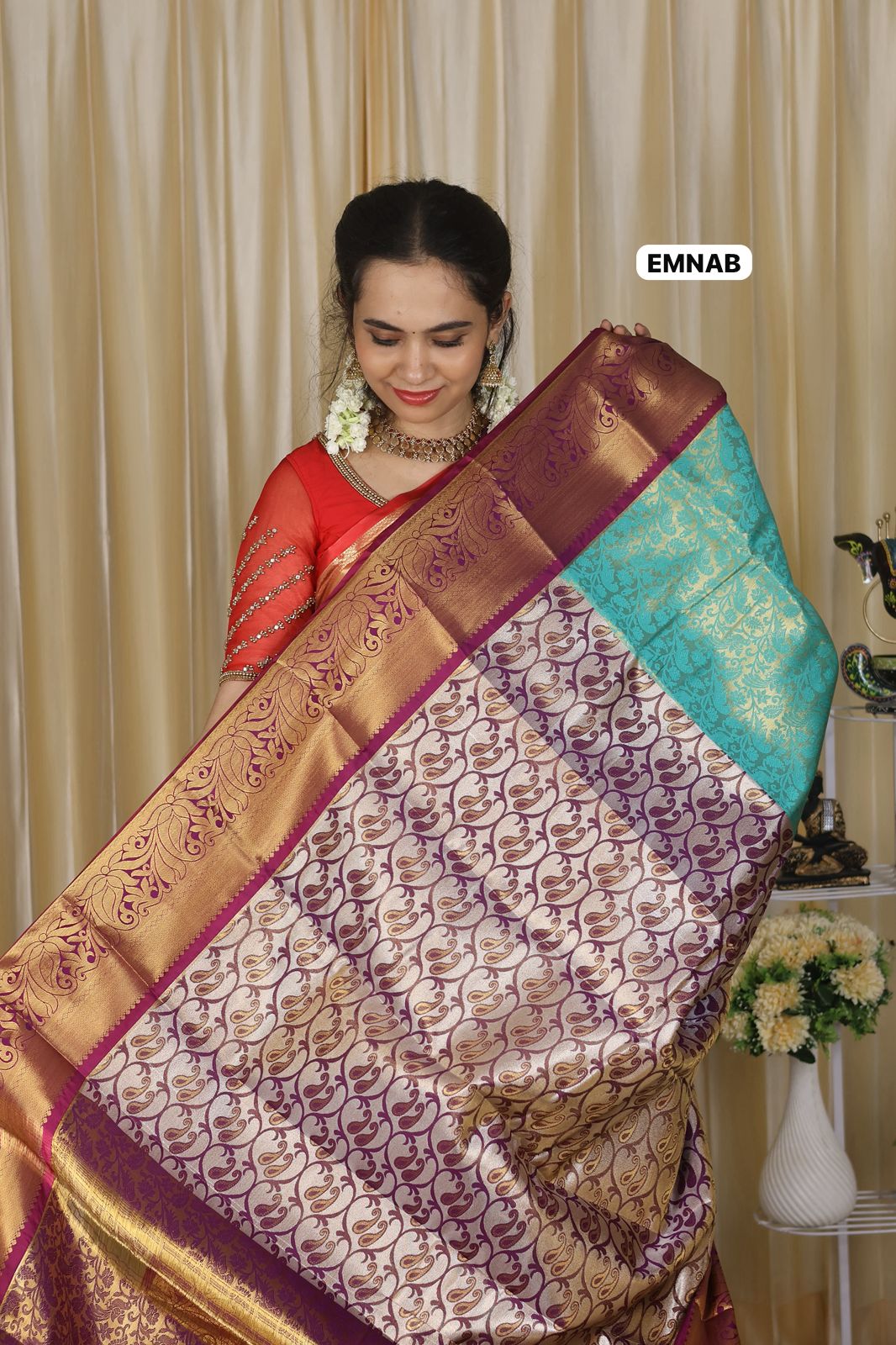 Bridal kanchi semi soft silk saree🥳