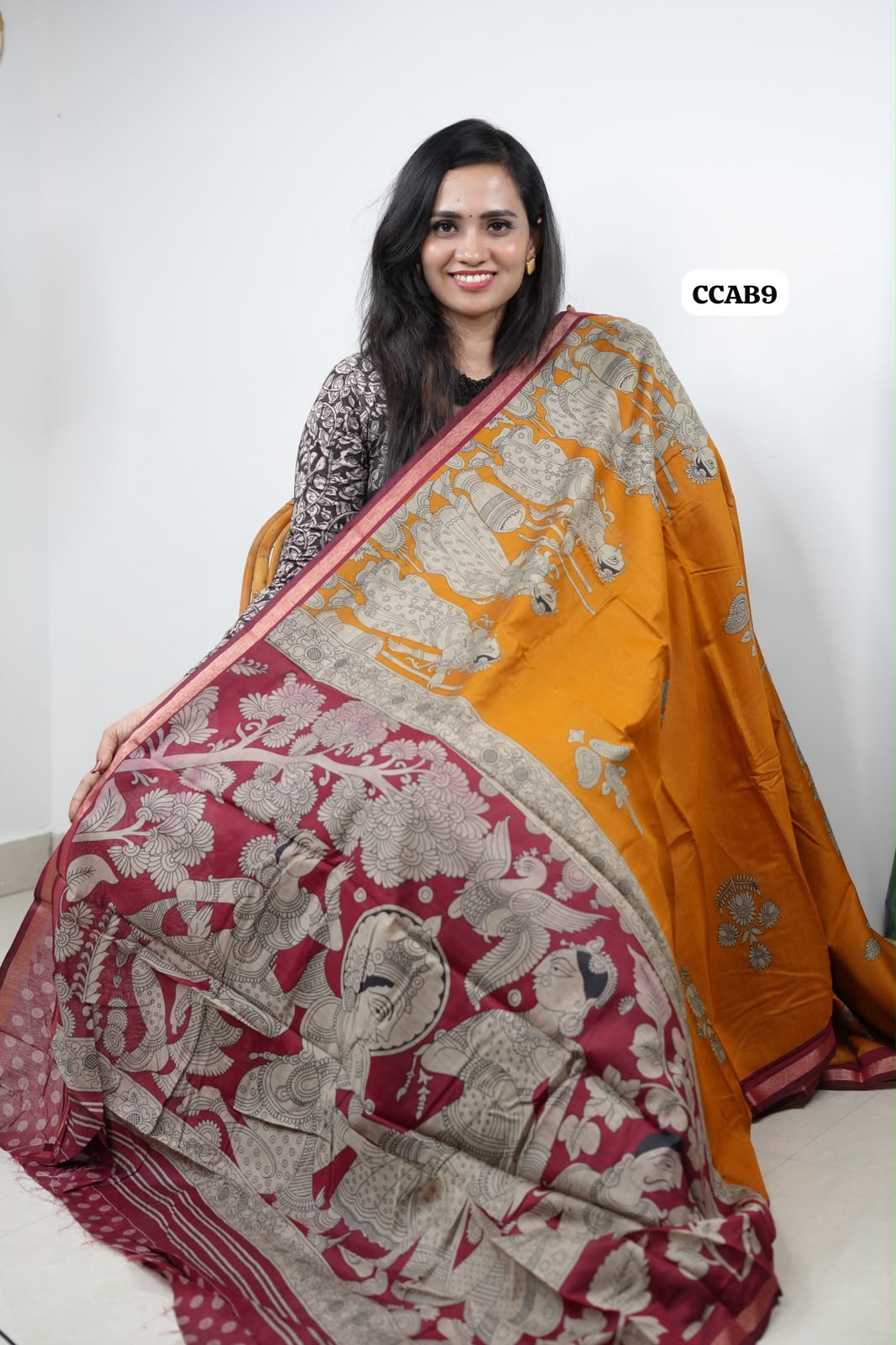 Kalamkari semi Modal silk Saree๐๐๐