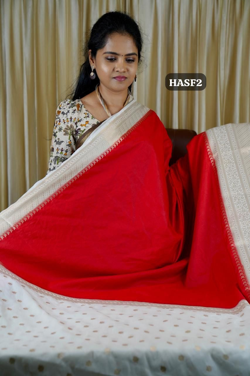Warm silk sarees. in half and half 🥳✅