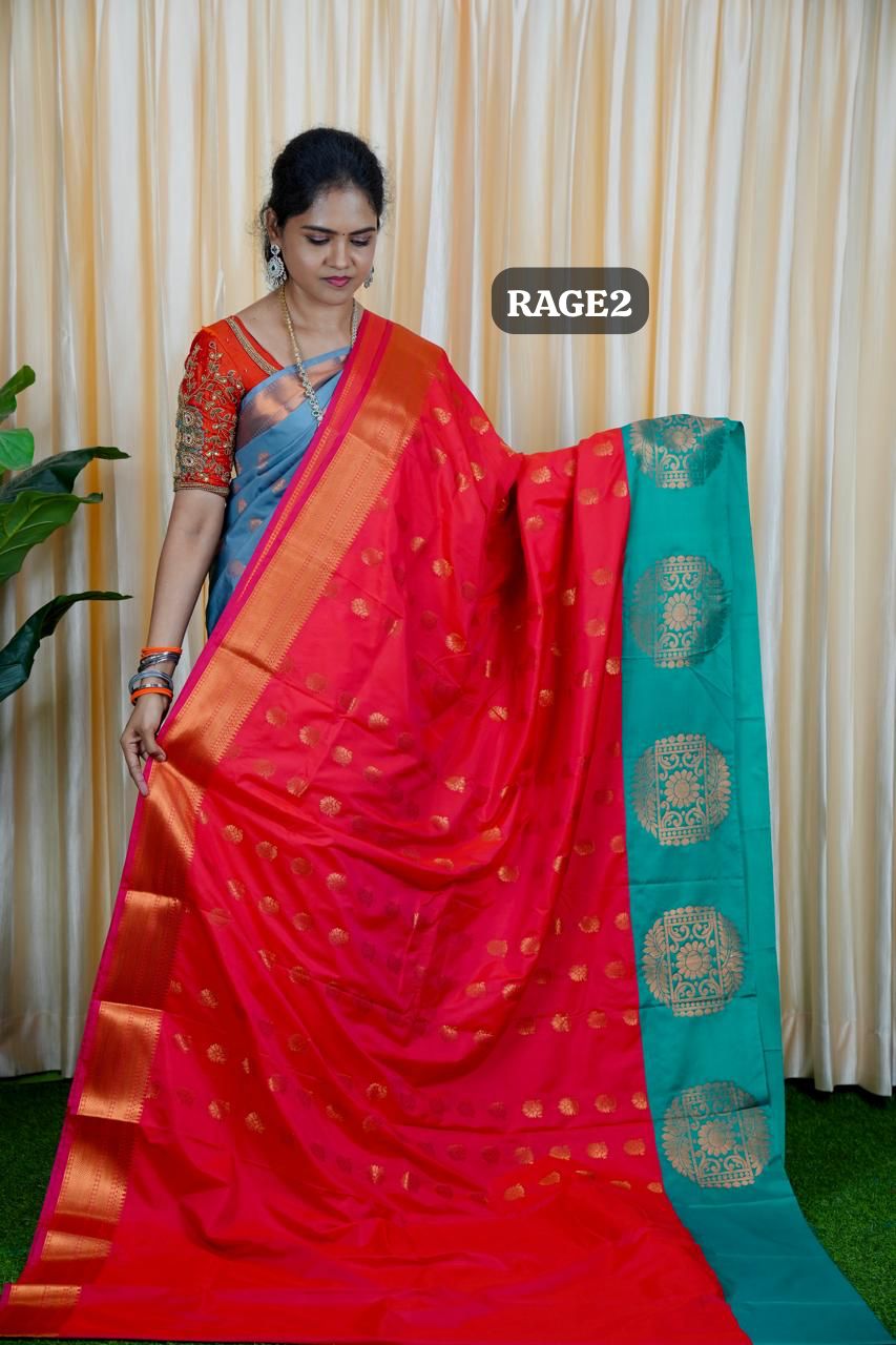 Korvai border soft silk sarees.🥳