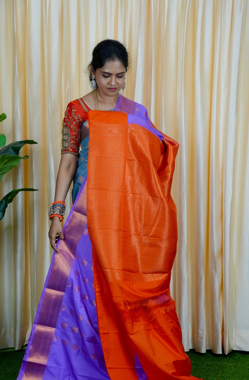 Korvai border soft silk sarees.🥳