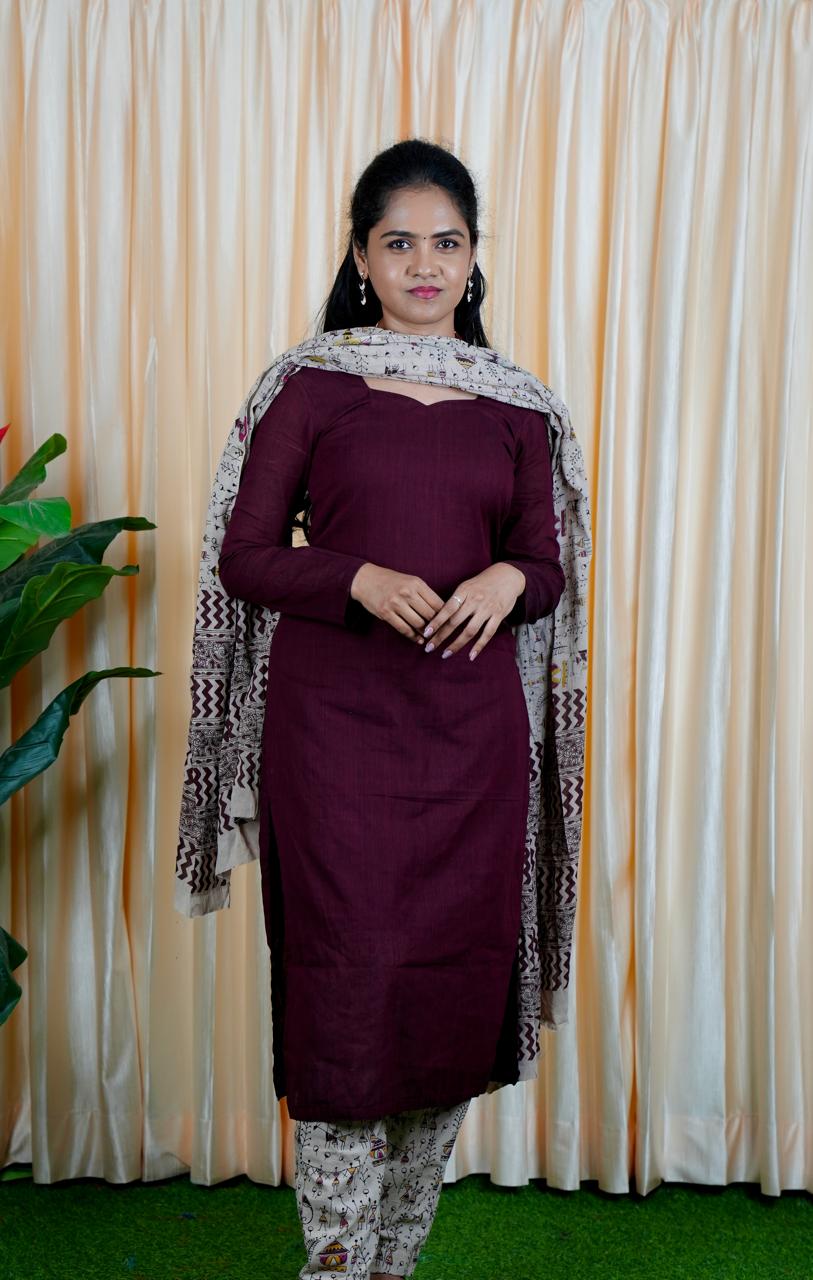 Unstiched Cotton salwar set.Prebook 25 days(Top 2.5 mtr, Bottom 2.5 mtr)š¤