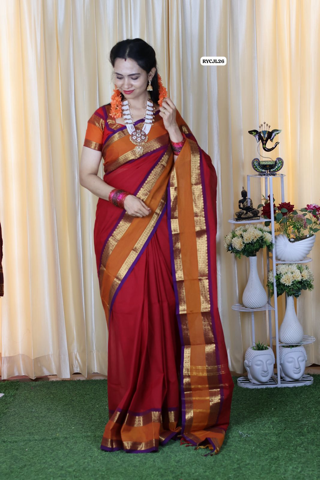 Kanchi cotton saree Ready😍😎
