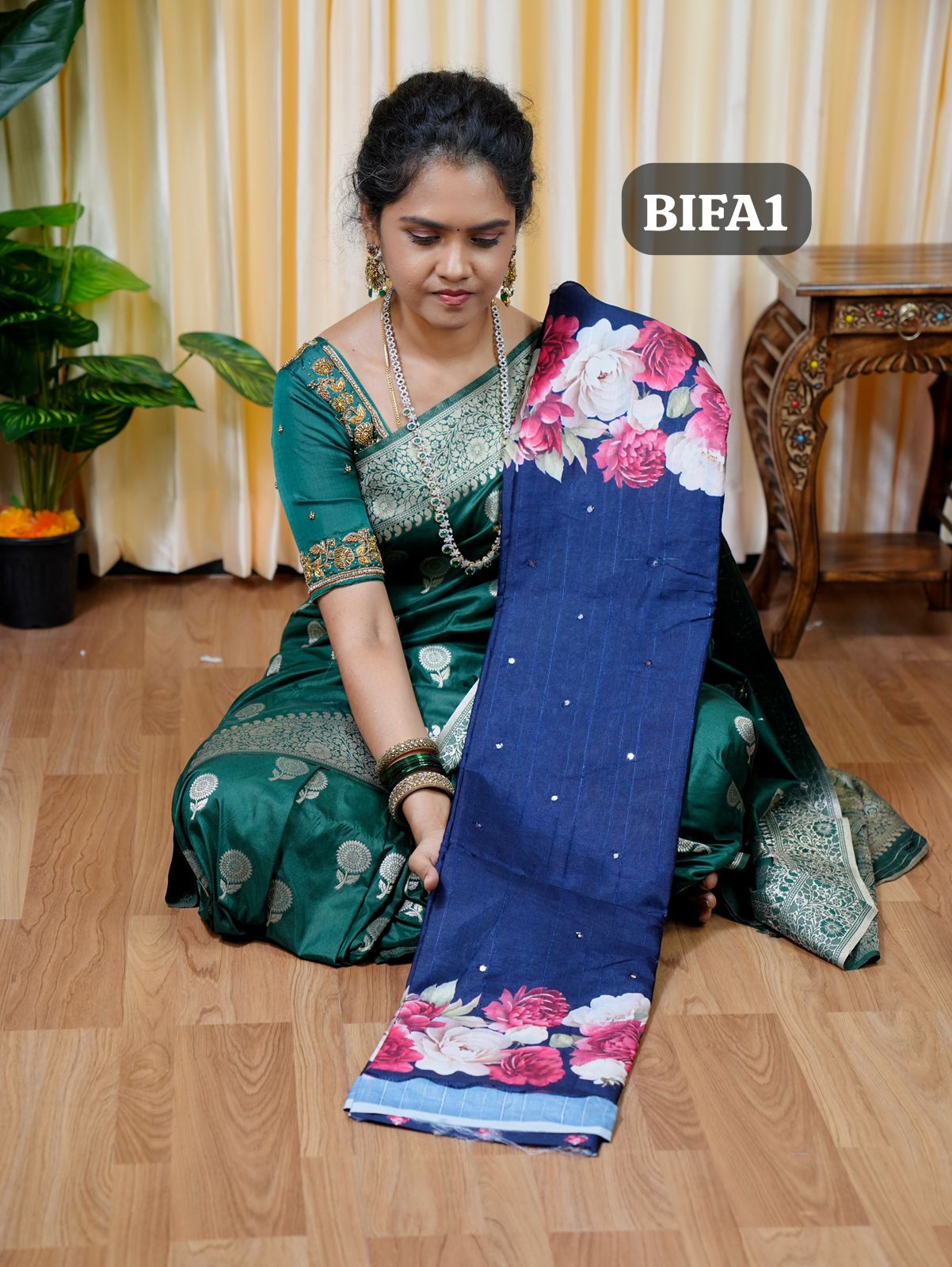 Silk cotton saree 🥰😎