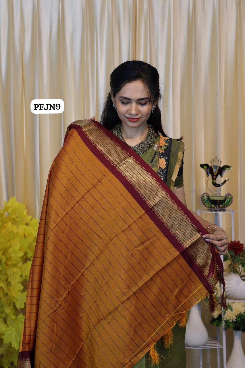 Budget friendly semi soft silk saree 🌈😍📚