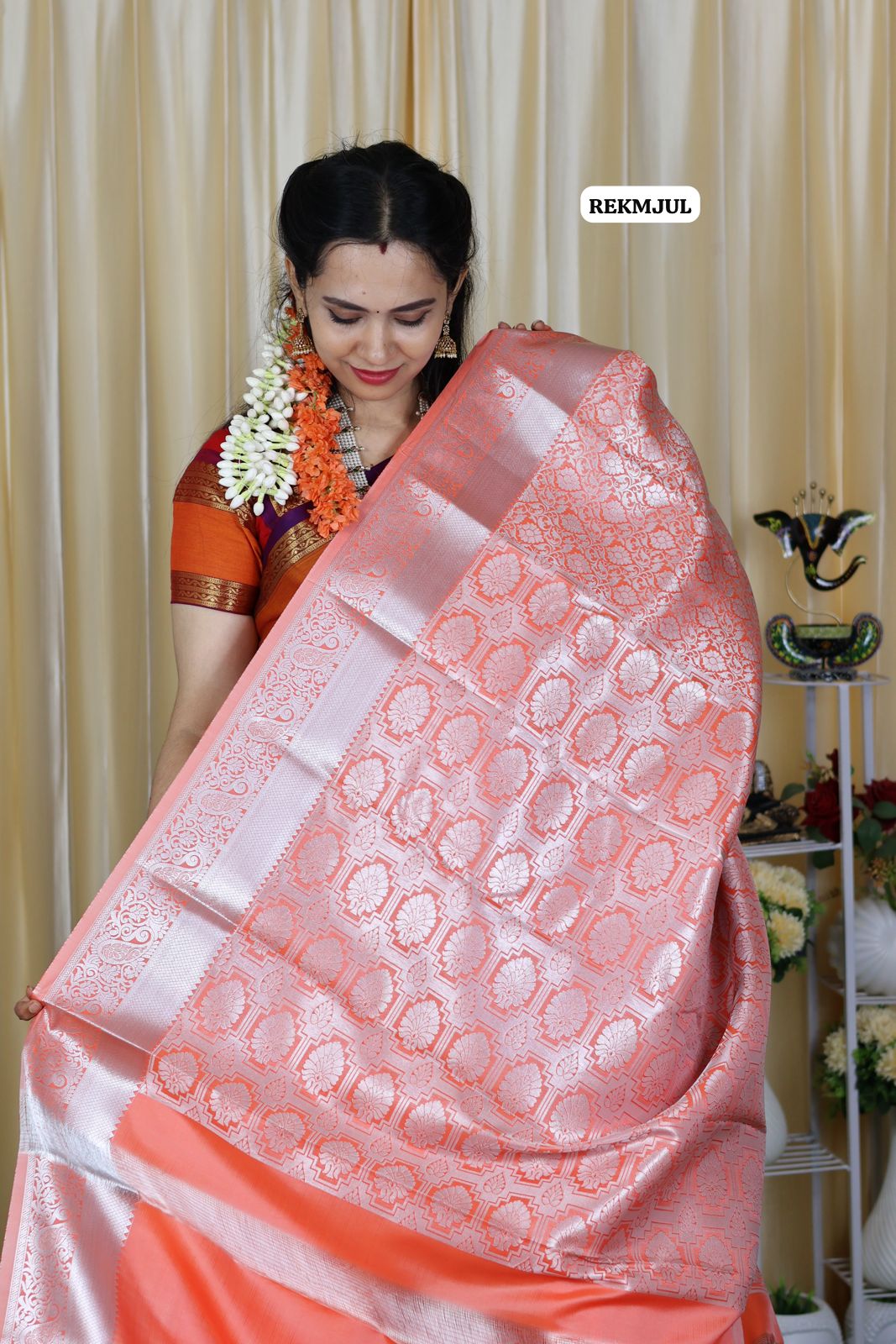 Bridal semi silk sareeš„³