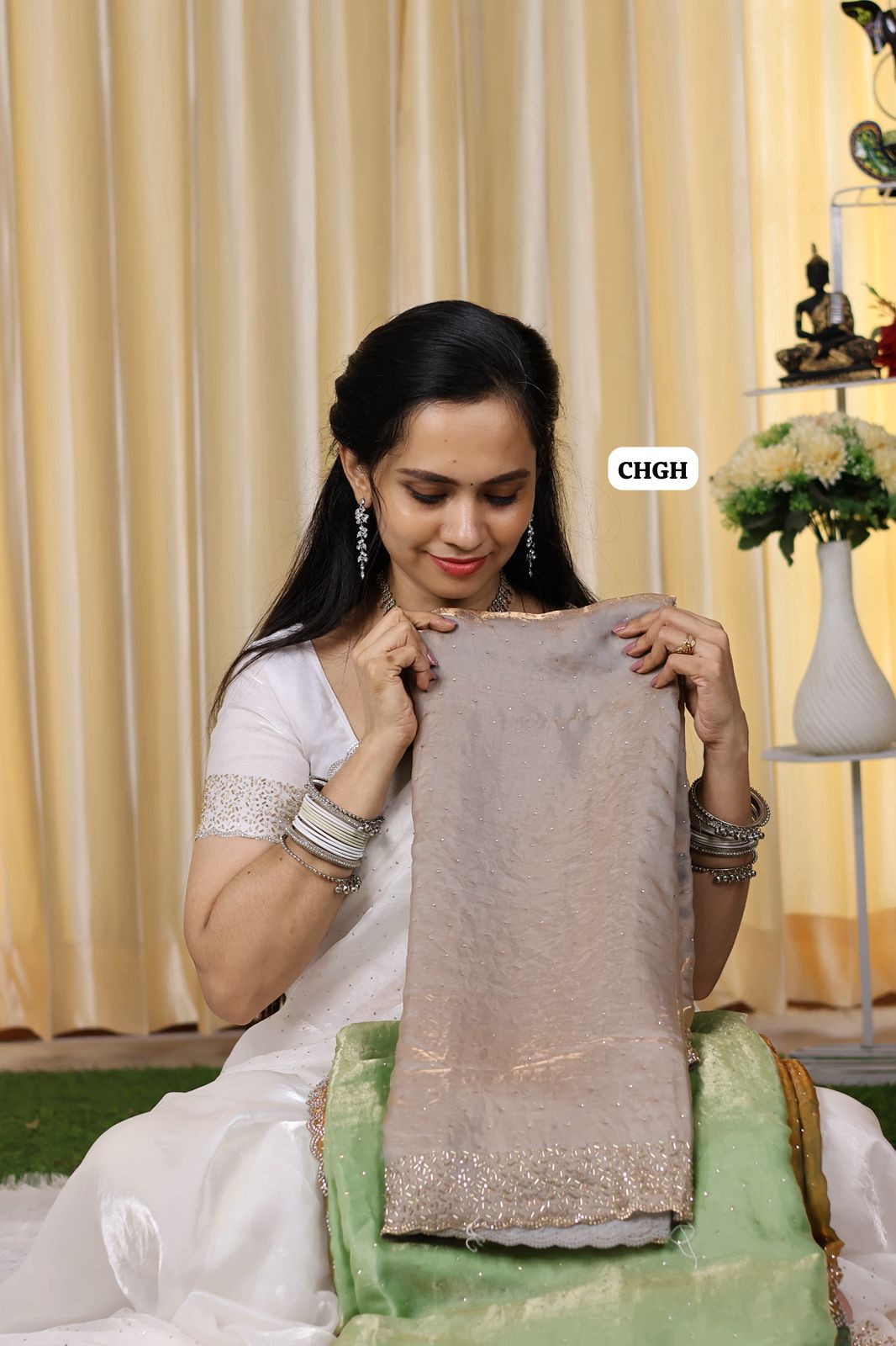 Christmas special Premium quality jarkhand work with cutwork border🥳