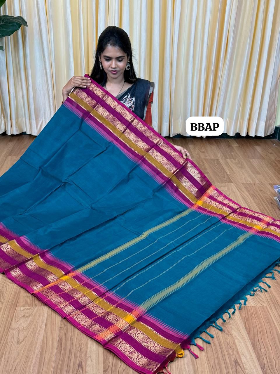 Premium Kanchi cotton saree 🥰😎⏰
