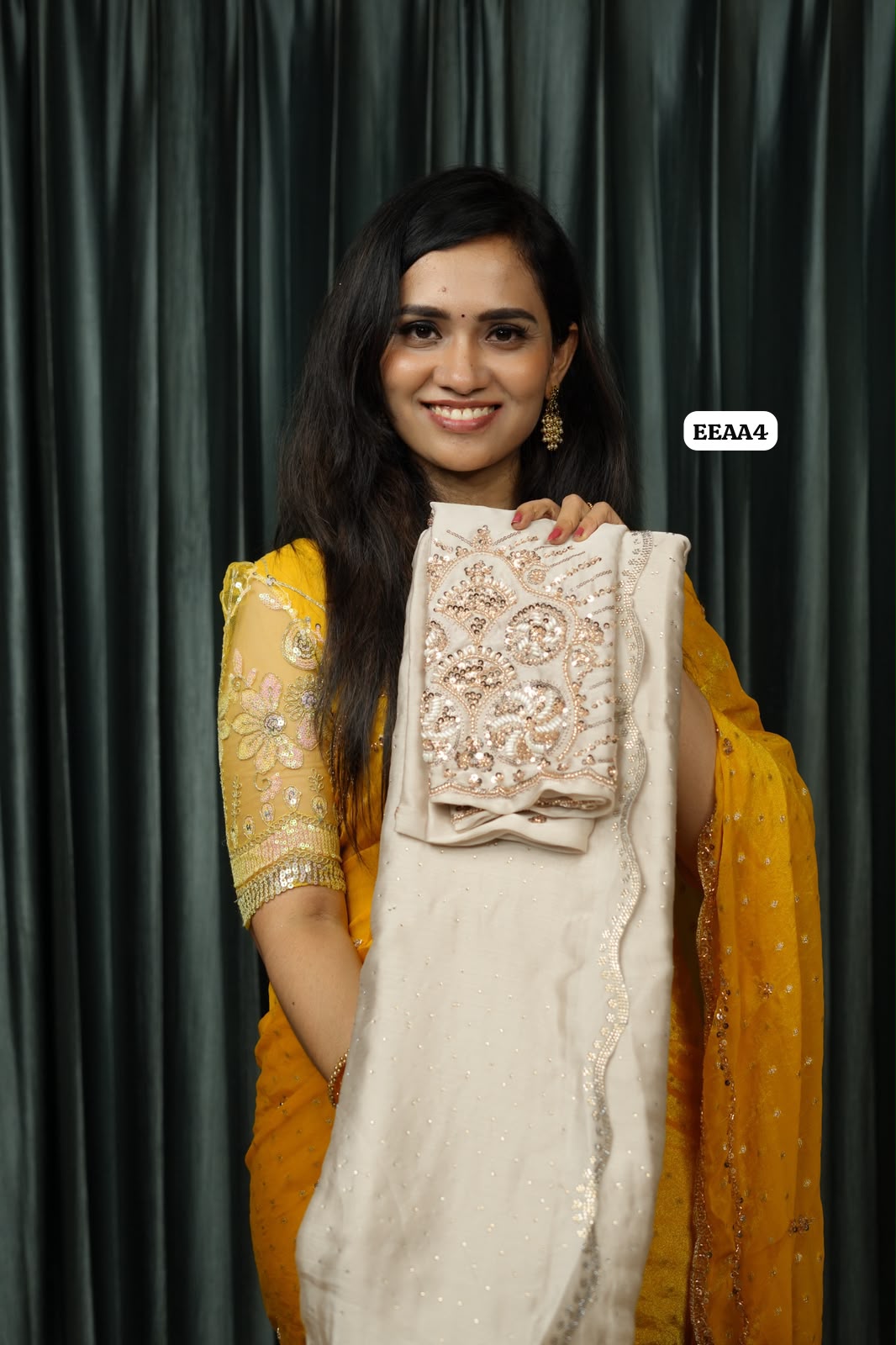 Space silk saree with work blouse πππ