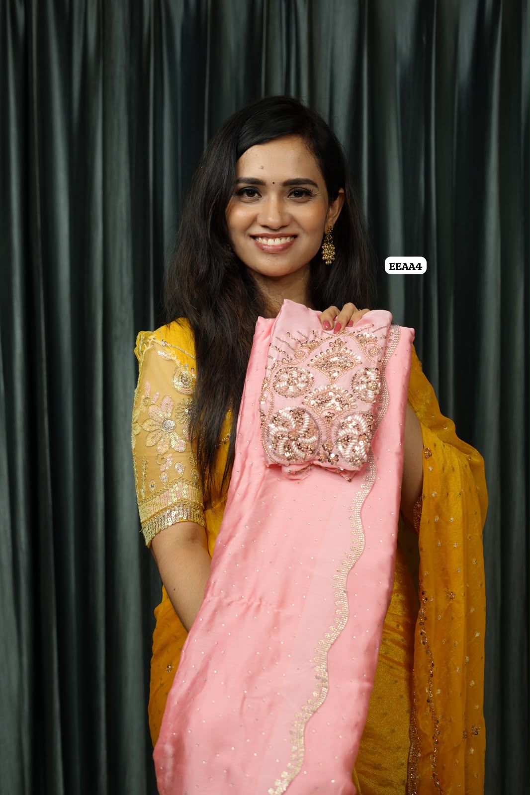 Space silk saree with work blouse πππ