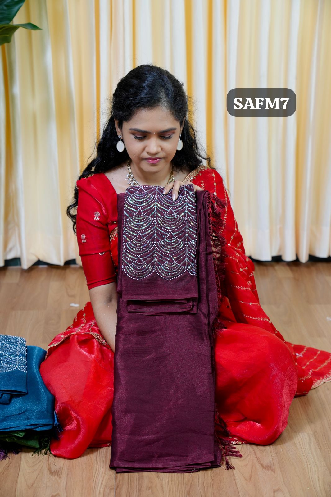 Shimmer Georgette saree🥰🥳