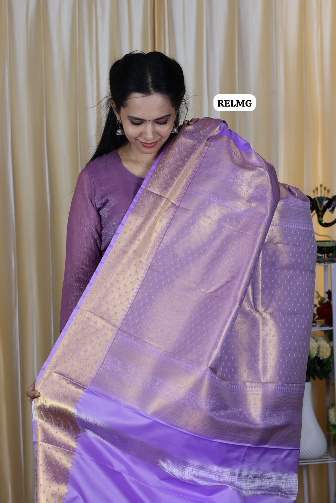 Premium kanchi semi soft silk saree with running blouse š