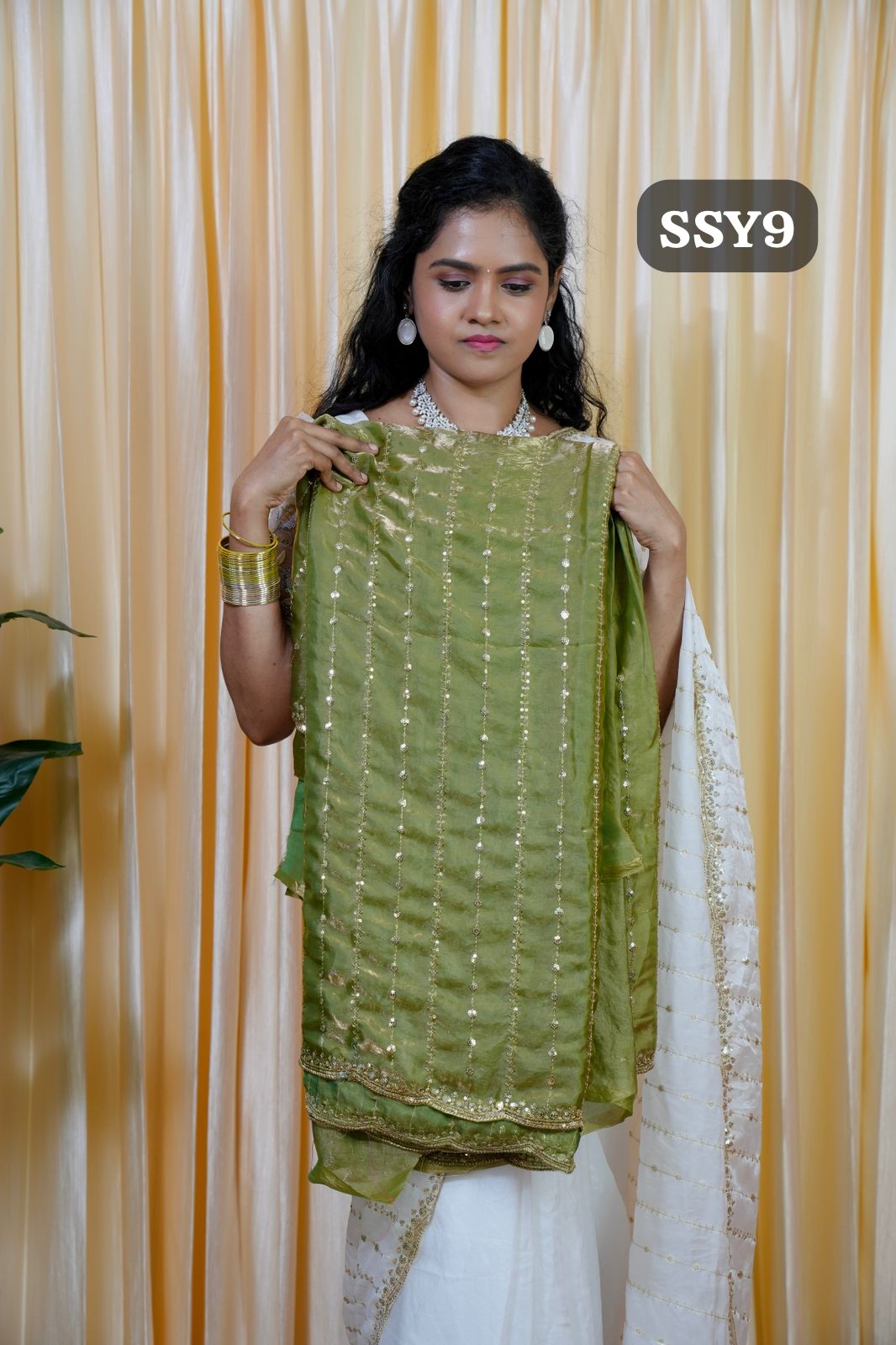 Premium space silk with Sequence work🥰🥳