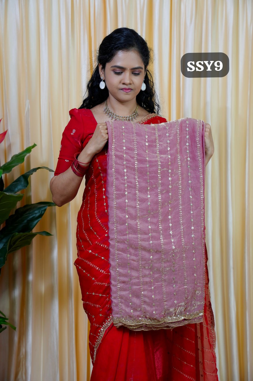 Premium space silk with Sequence work🥰🥳