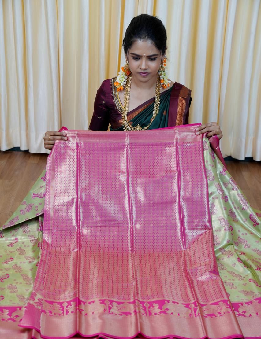 Bridal Tissue silk saree🥳