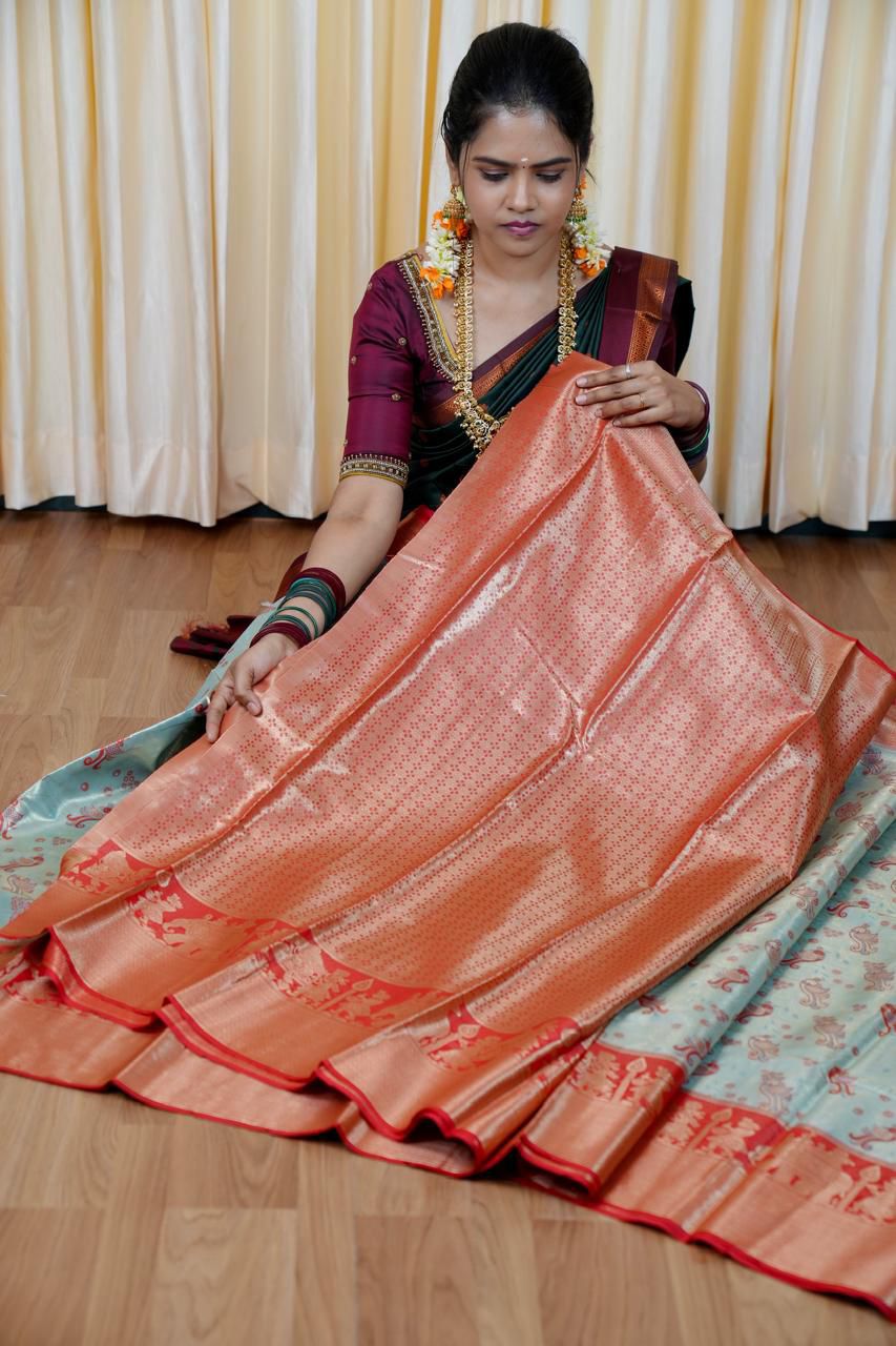 Bridal Tissue silk saree🥳