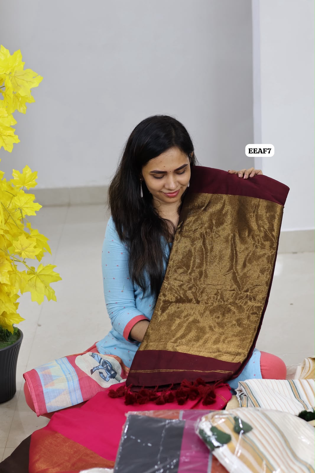 Nayanthara inspired kadhi cotton saree😍🥳