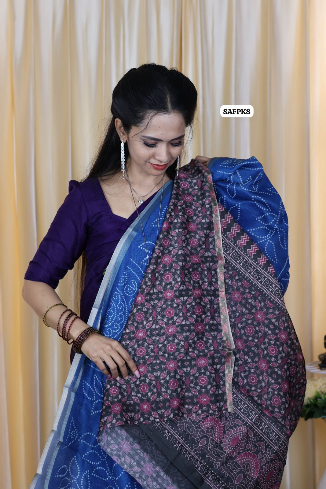 Chanderi cotton saree with running blouse š„šš„³