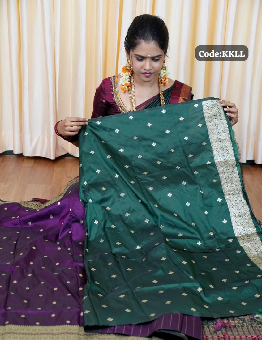 Soft silk saree with Butta’s concept🥳✅