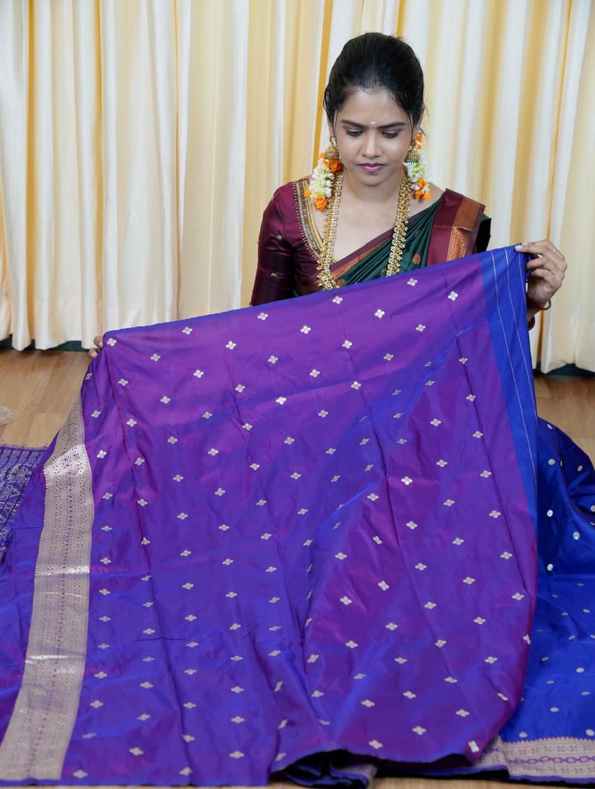 Soft silk saree with Butta’s concept🥳✅