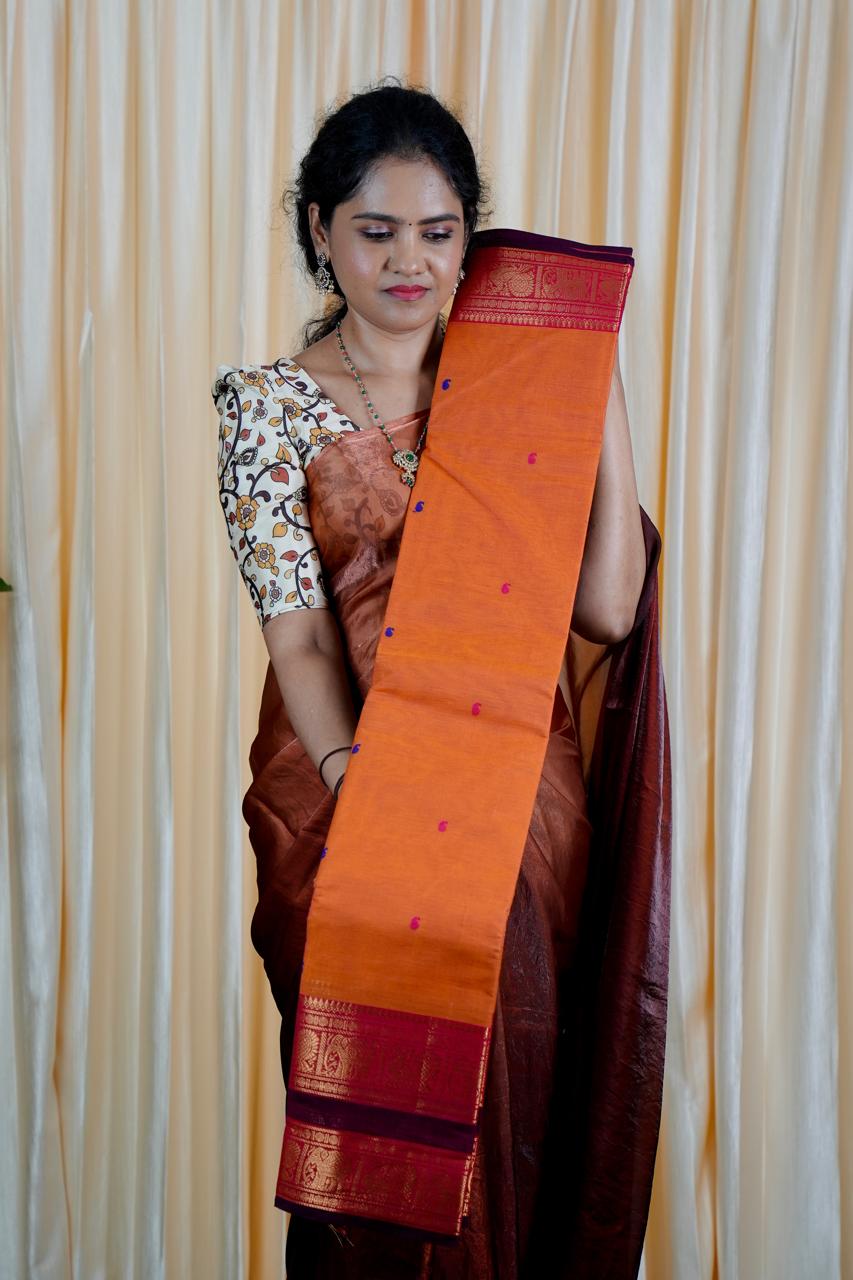 Kanchi cotton saree๐๐