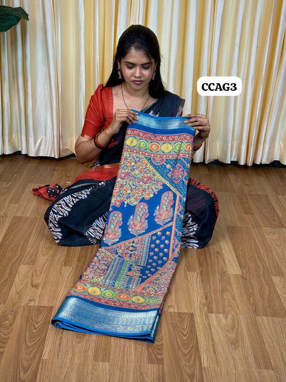 Soft silk mixed cotton Saree 🥰😎🌈📚