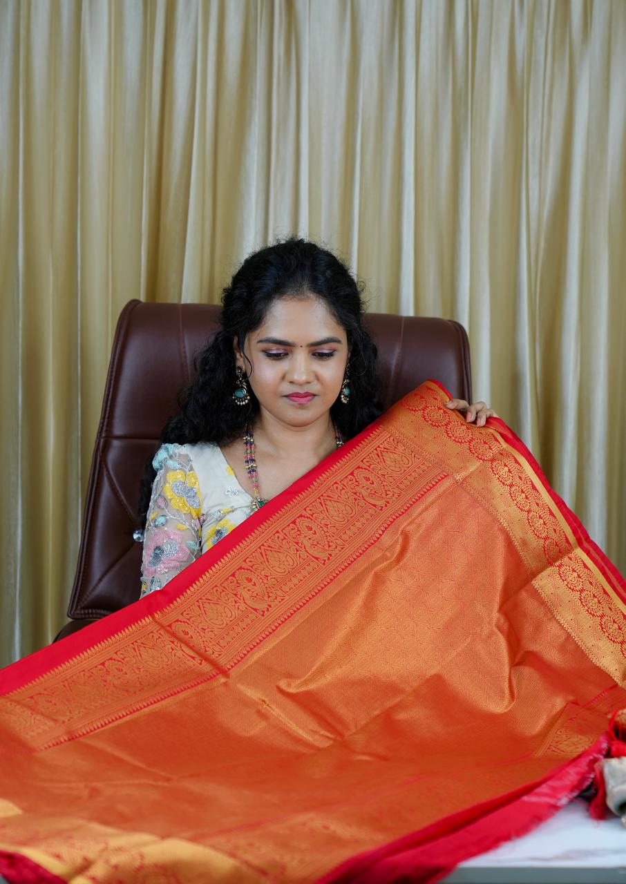 Premium bridal semi silk saree🥰🥳