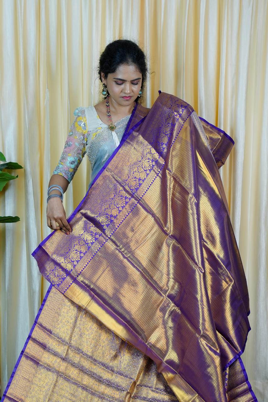 Kanchipuram semi silk saree prebookš„³