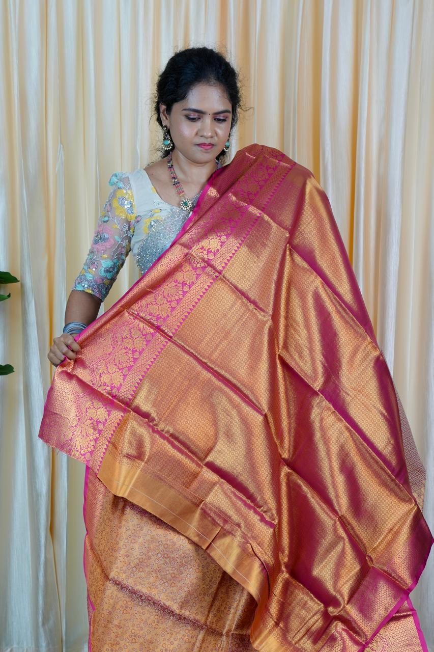 Kanchipuram semi silk sareeš„³