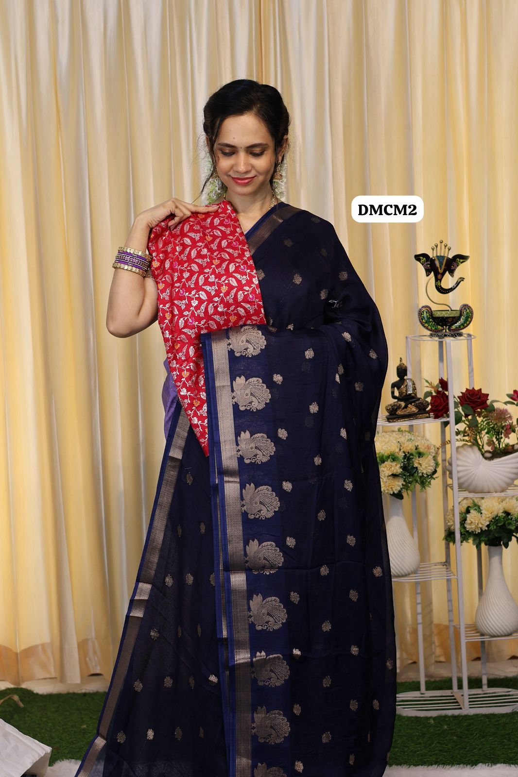 Mysore crepe silk saree with contrast blouseⓂ️😍