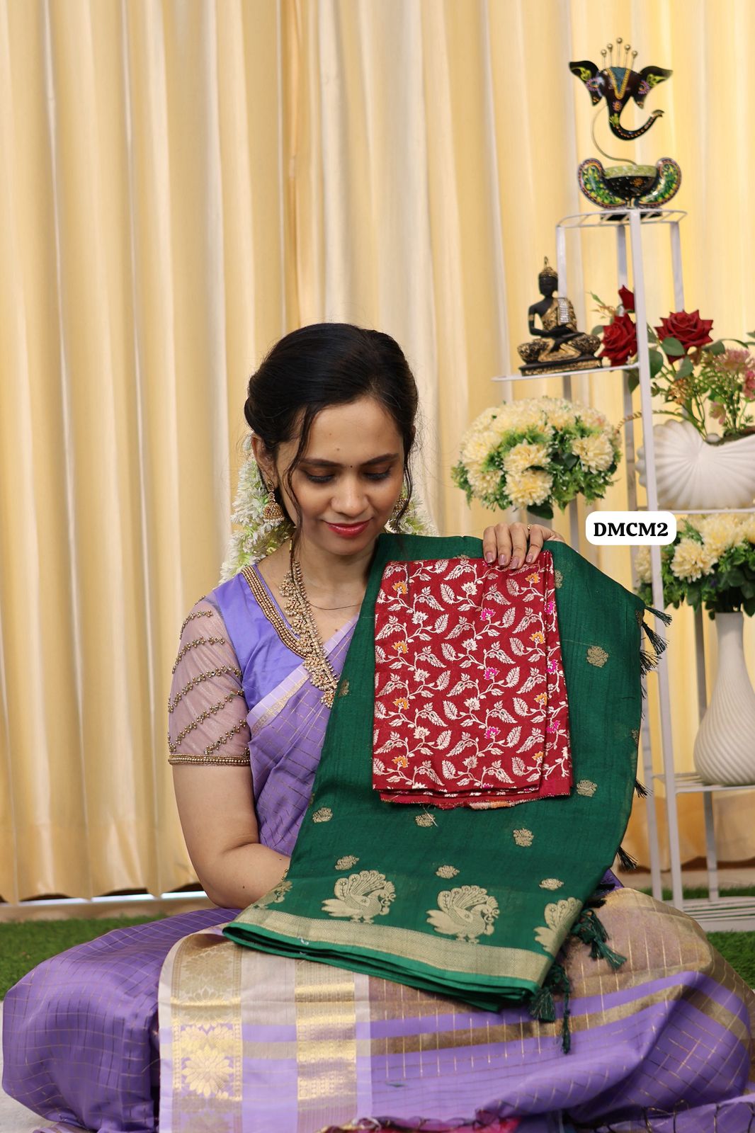 Mysore crepe silk saree with contrast blouseⓂ️😍