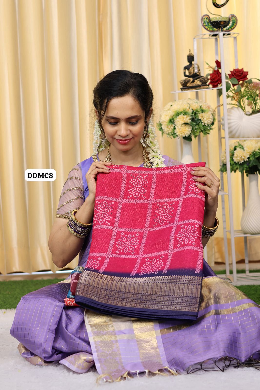 Soft georgette saree with full zari weaving😍Ⓜ️