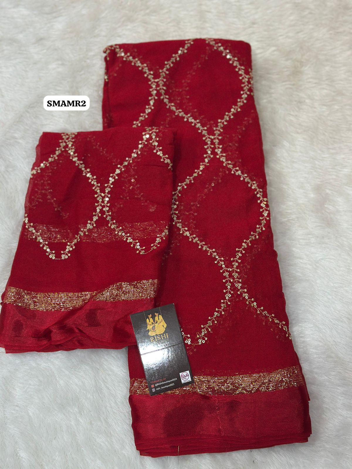 Pure georgette sarees with chumky works.🥳