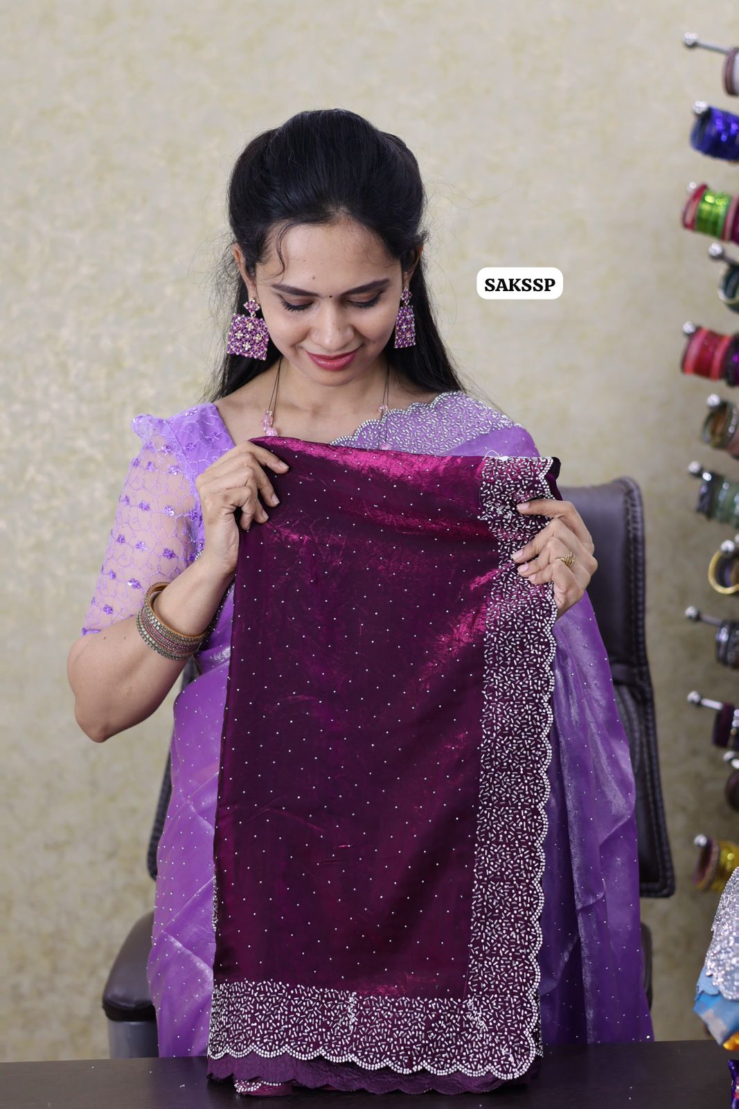 space silk with cut work border with running blouse 🔥😍🥳Dark wine