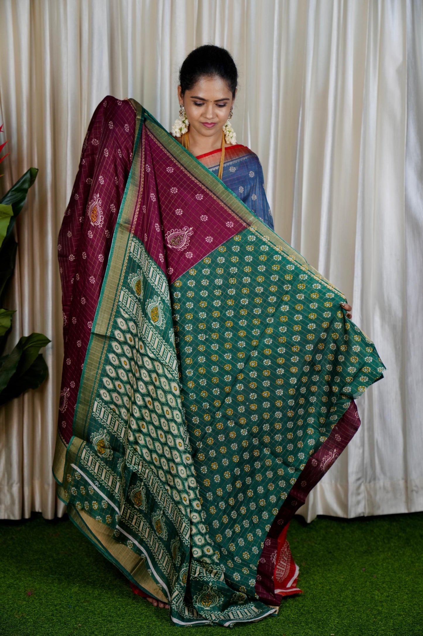 Dola silk saree sold ❌