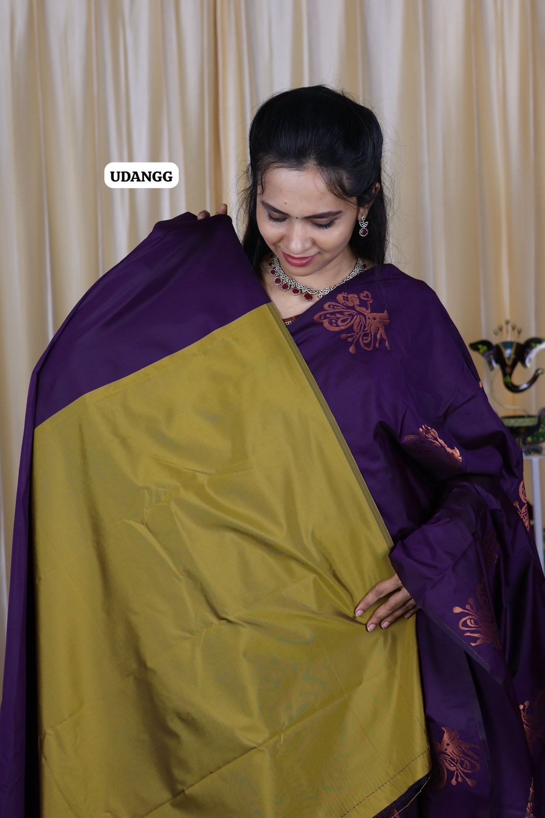Soft silk saree with running blouse 🥳