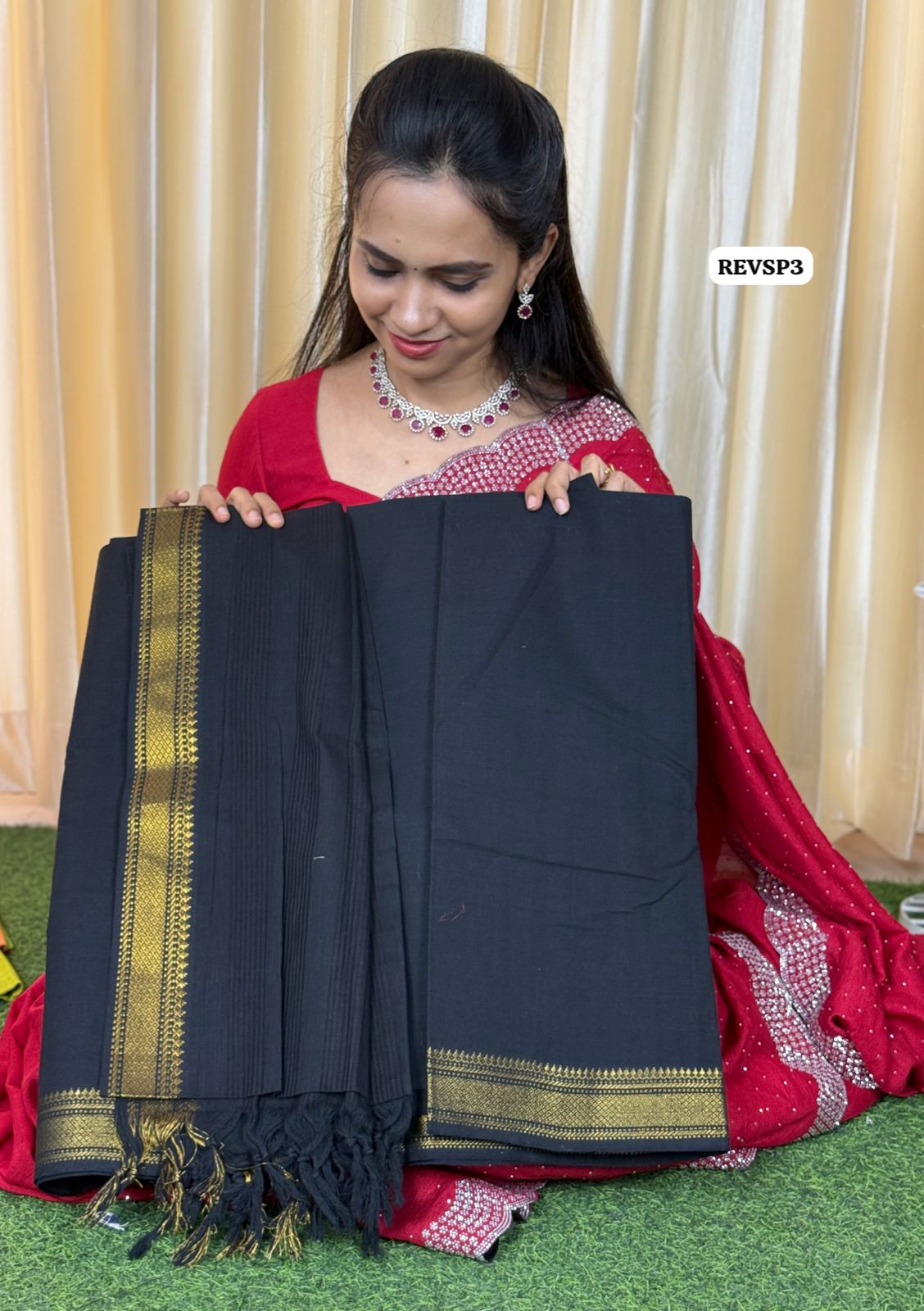 Unstitched cotton dress material 😍🥳Black