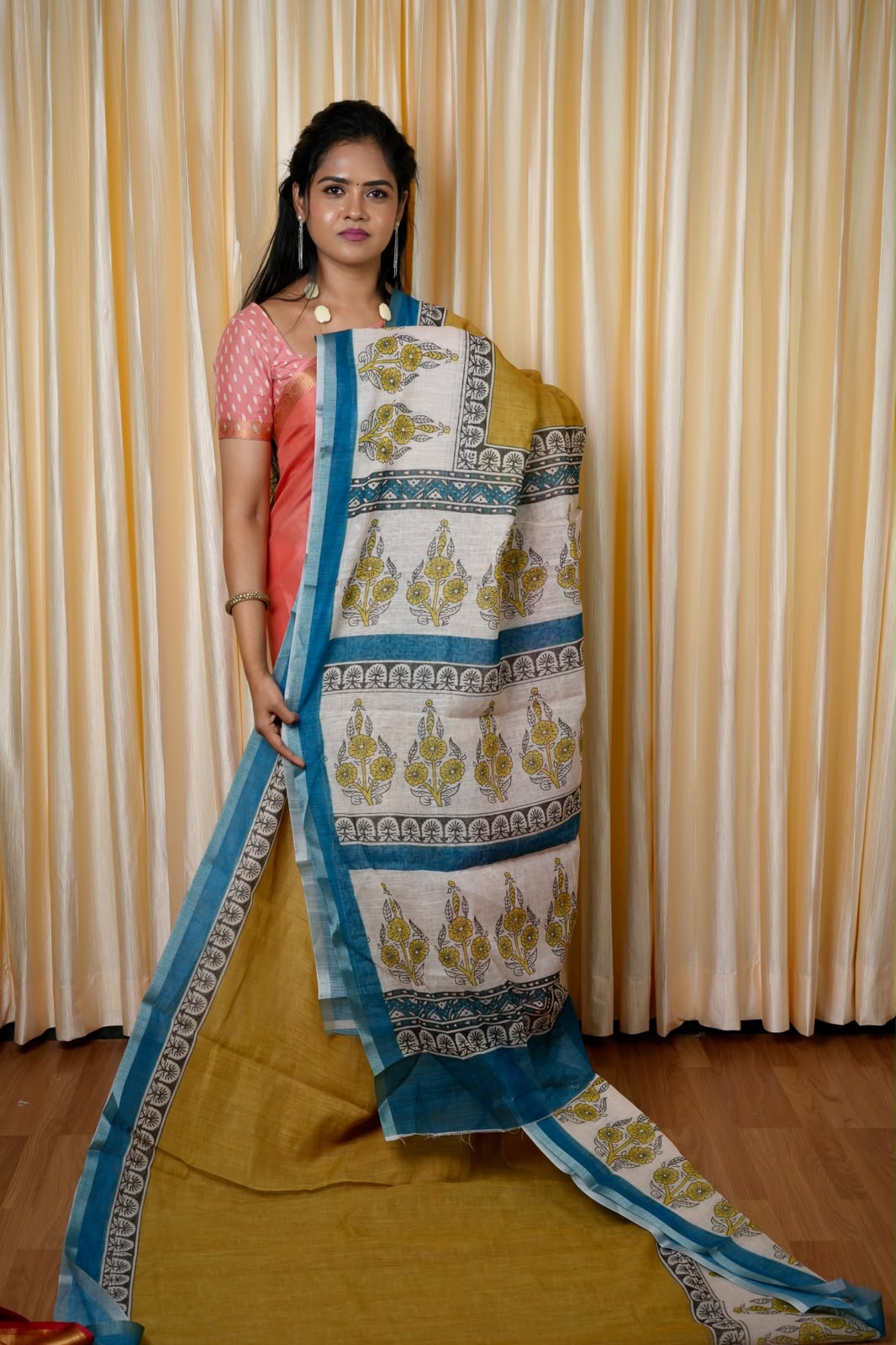 Linen cotton sarees🥳