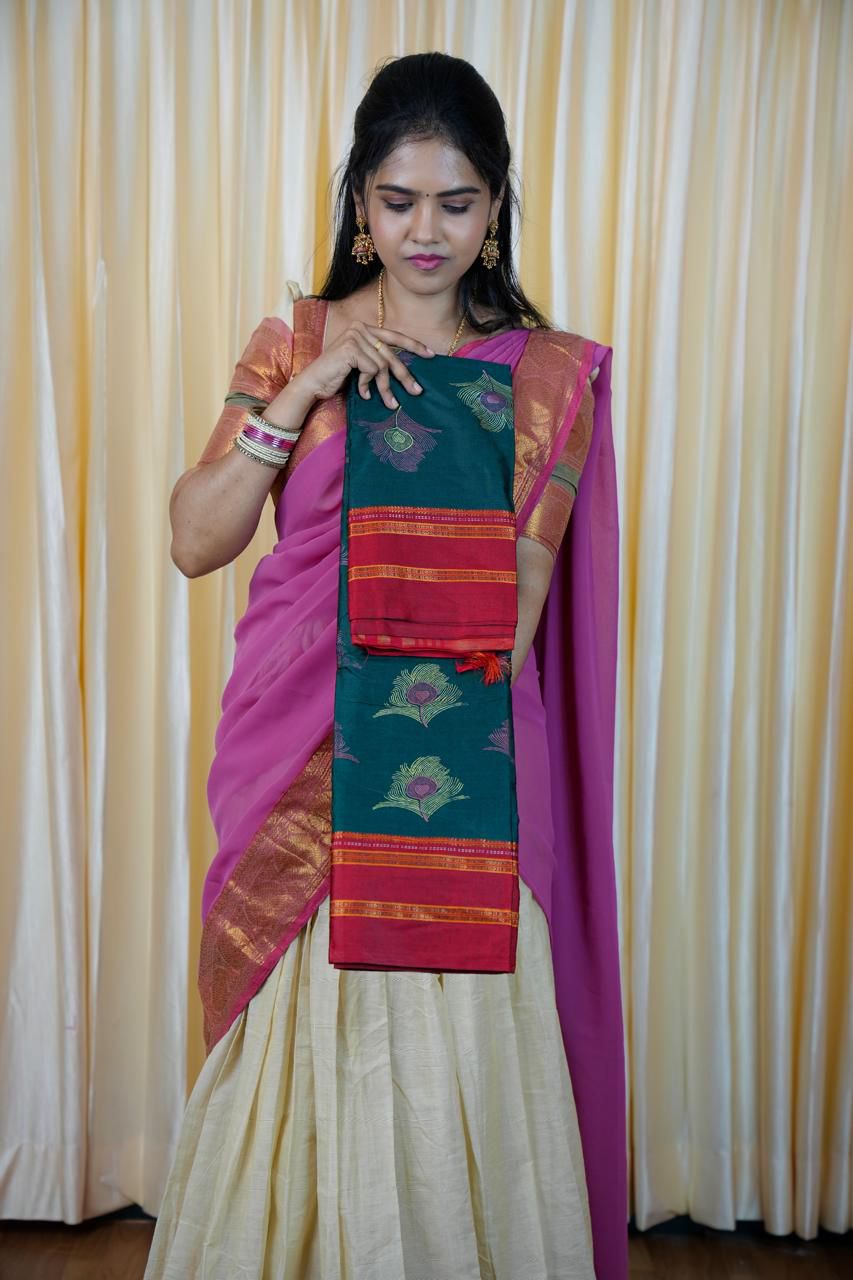 Silk cotton saree🥰🥳✅