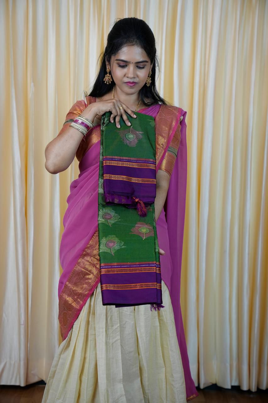 Silk cotton saree🥰🥳✅